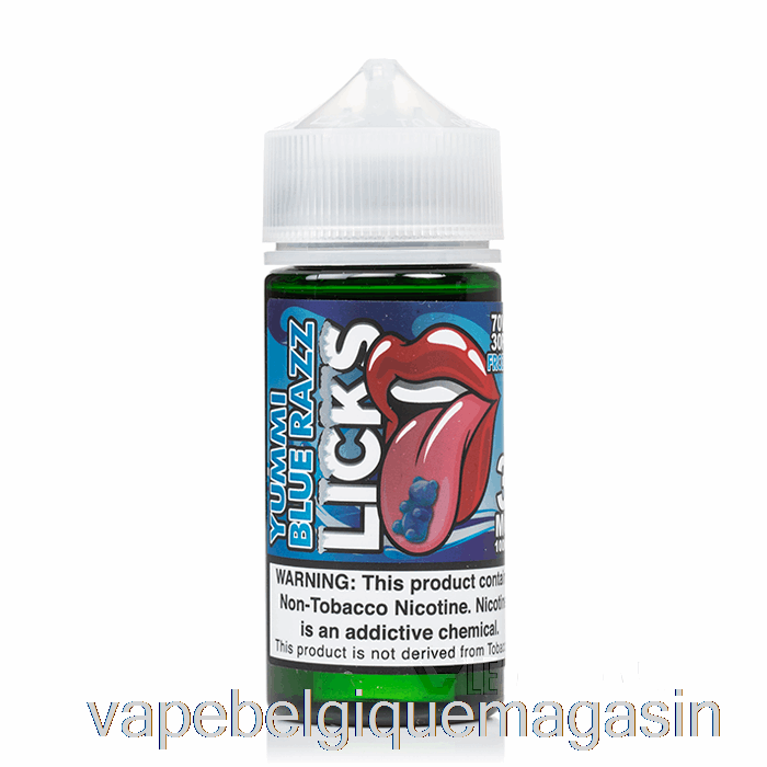 Vape Juice Frozty Yummi Framboise Bleue - Licks Roll Upz - 100ml 3mg